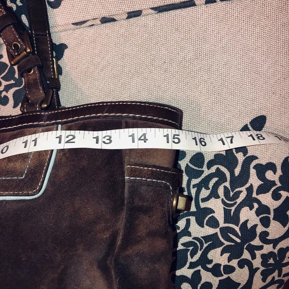 Coach Suede Brown Tote - Picture 7 of 10